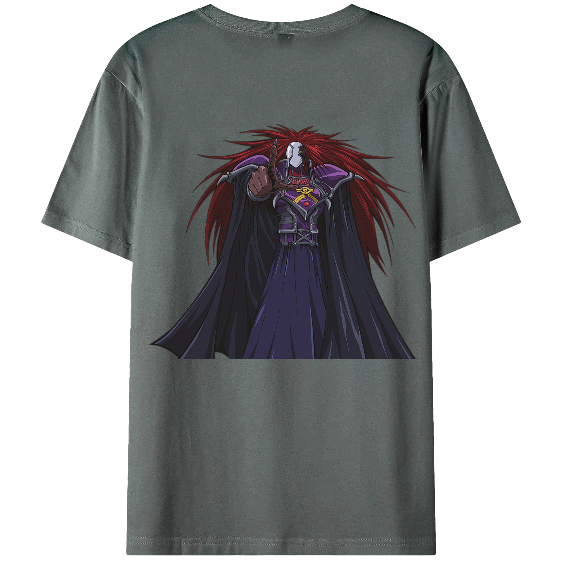 （画像用） 遊☆戯☆王 Yu-Gi-Oh! 綿100％ メンズ半袖Tシャツ（バックプリント） 通気性